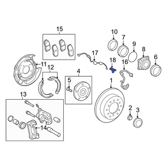 Toyota OE - Rear Left ABS Wheel Speed Sensor