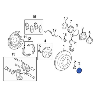 Toyota OE - Front Wheel Bearing Dust Cap