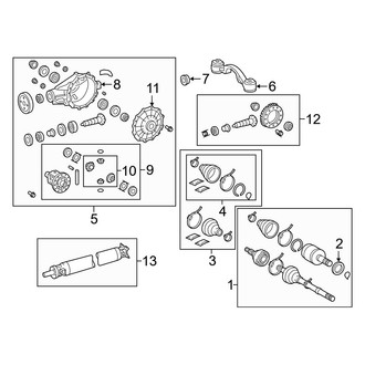 Toyota OE - Rear Suspension - Axle & Differential