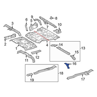 Toyota OE - Rear Left Floor Extension