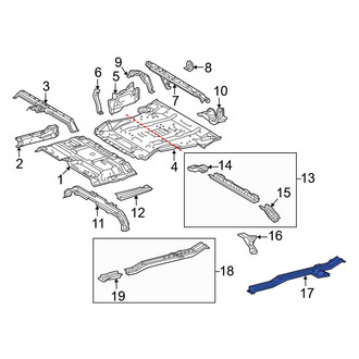Toyota OE - Rear Left Outer Floor Side Rail