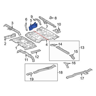 Toyota OE - Rear Left Floor Extension