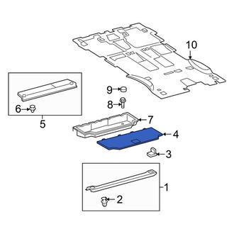 Toyota OE - Rear Rearward Trunk Floor Access Cover