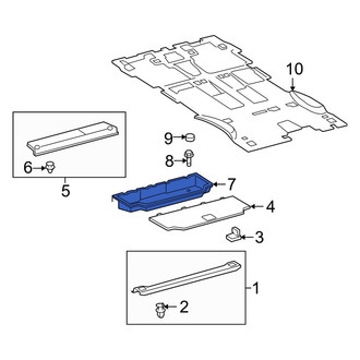 Toyota OE - Rear Trunk Floor Storage Box