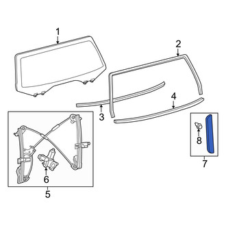 Toyota OE - Rear Left Liftgate Reveal Molding