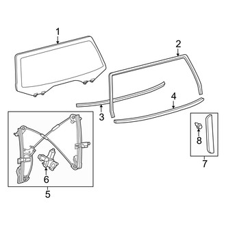 Toyota OE - Lift Gate - Glass