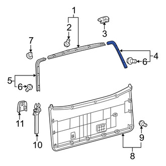 Toyota OE - Rear Right Liftgate Trim