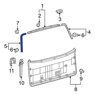 Toyota OE - Rear Left Liftgate Trim