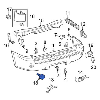 Toyota OE - Rear Reflector Panel