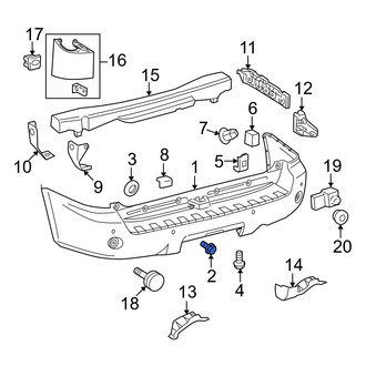 Toyota OE - Rear Bumper Cover Bolt