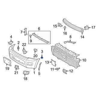 Toyota OE - Front Bumper Cover Retainer