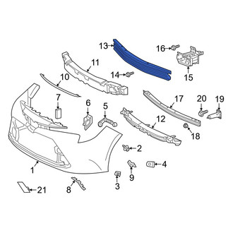 Toyota OE - Rear Bumper Impact Bar