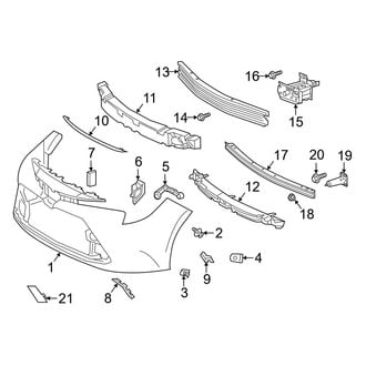 Toyota OE - Front Bumper & Grille - Bumper & Components (Hybrid LE / L / LE / XLE)