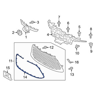 Toyota OE - Front Grille Molding