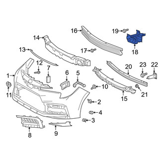 Toyota OE - Front Left Bumper Impact Bar Bracket