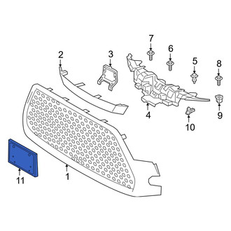 Toyota OE - Front License Plate Bracket