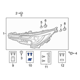 Toyota OE - Right Upper Inner Headlight Bracket