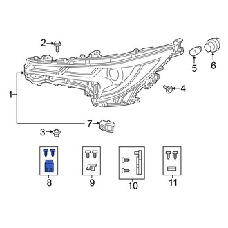 Toyota OE - Left Upper Outer Headlight Bracket