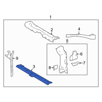 Toyota OE - Front Lower Radiator Support Tie Bar