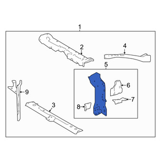 Toyota OE - Front Right Radiator Support Side Panel
