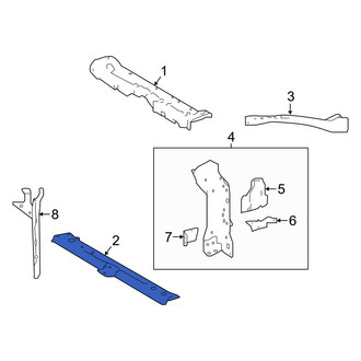 Toyota OE - Front Lower Radiator Support Tie Bar