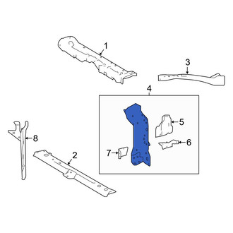 Toyota OE - Front Left Radiator Support Side Panel