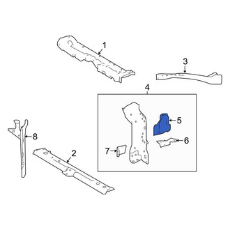 Toyota OE - Right Radiator Support Side Panel Bracket