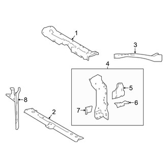 Toyota OE - Radiator Support (Japan Built)