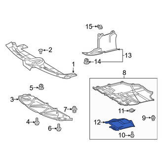 Toyota OE - Front Engine Oil Drain Plug Access Cover