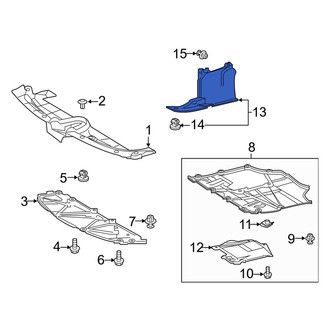 Toyota OE - Front Right Radiator Support Splash Shield