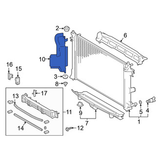 Toyota OE - Front Left Radiator Support Baffle