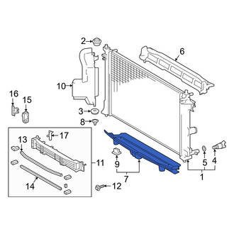 Toyota OE - Front Lower Radiator Support Baffle