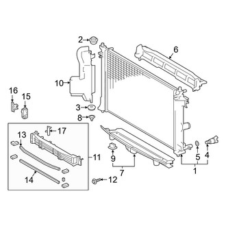 Toyota OE - Cooling - Radiator & Components (Radiator & Mounting), (FULL HYBRID EV-GAS (FHEV))