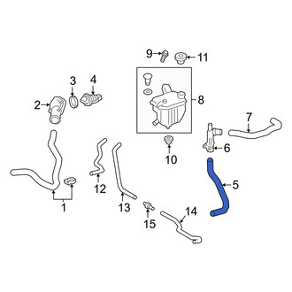 Toyota OE - Left Radiator Coolant Hose