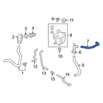 Toyota OE - Right Radiator Coolant Hose