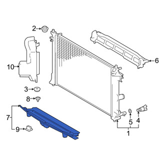 Toyota OE - Front Lower Radiator Support Baffle