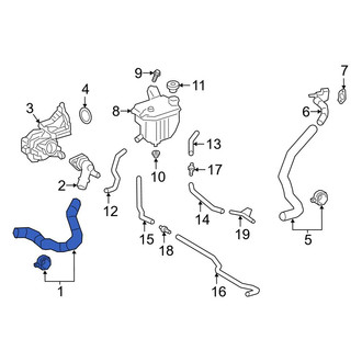 Toyota OE - Left Radiator Coolant Hose