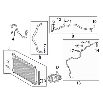 Toyota OE - Front A/C Refrigerant Line O-Ring