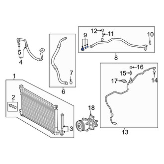 Toyota OE - A/C Refrigerant Line Clamp