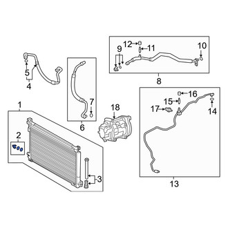 Toyota OE - A/C Refrigerant Line Clamp