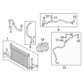Toyota OE - Air Conditioner & Heater - Condenser, Compressor & Lines