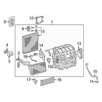 Toyota OE - Air Conditioner & Heater - Evaporator & Heater Components