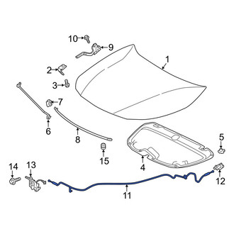 Toyota OE - Front Hood Release Cable