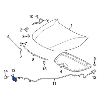 Toyota OE - Front Hood Latch