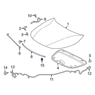 Toyota OE - Front Center Hood Stop Buffer