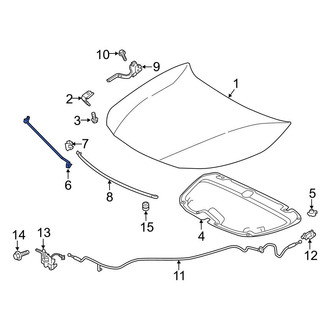 Toyota OE - Front Hood & Trunk Prop Rod