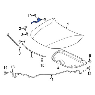 Toyota OE - Front Left Hood Hinge