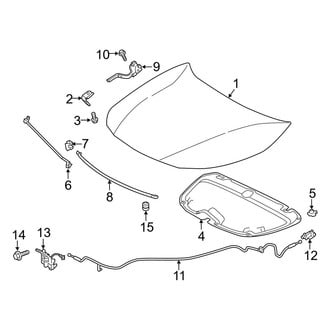 Toyota OE - Hood & Components (Sedan)