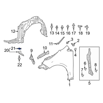 Toyota OE - Fender Liner Extension Nut