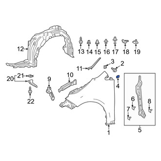 Toyota OE - Fender Clip